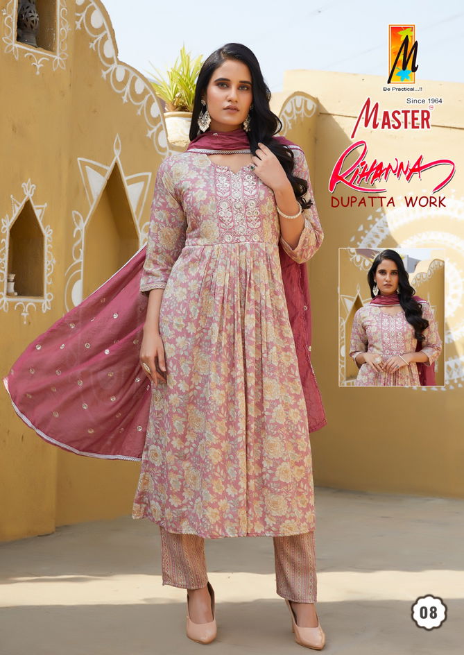 Rihanna By Master Naira Cut Capsule Printed Kurti With Bottom Dupatta Wholesale Market In Surat
